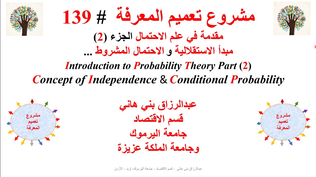 الاحتمال المشروط Conditional Probability