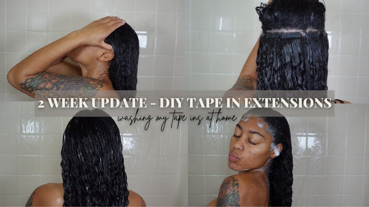 HOW TO: Wash Your OWN Tape In Extensions AT HOME | ALEXIS JONES