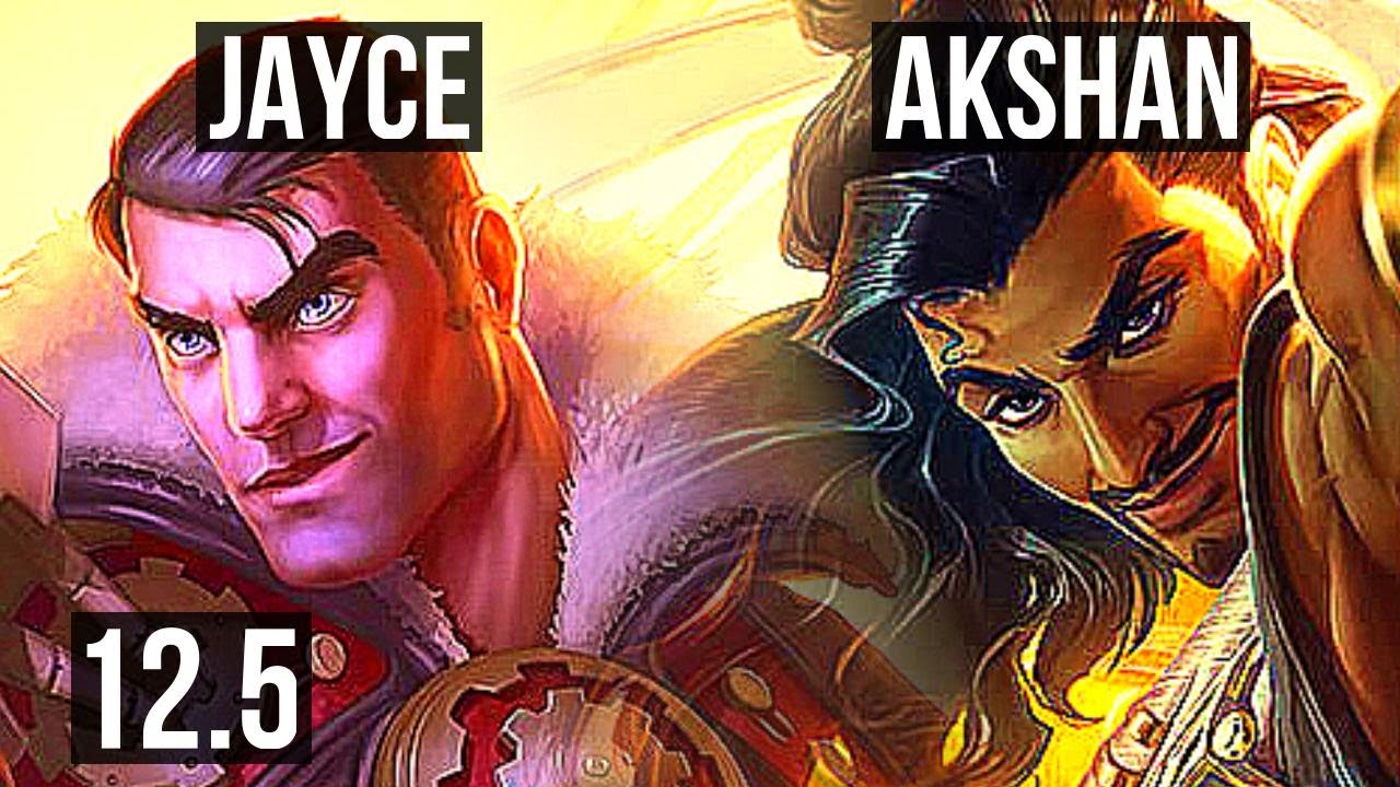 JAYCE vs AKSHAN (TOP) | 9/1/3, 800+ games, 1.2M mastery, Legendary | EUW Master | 12.5