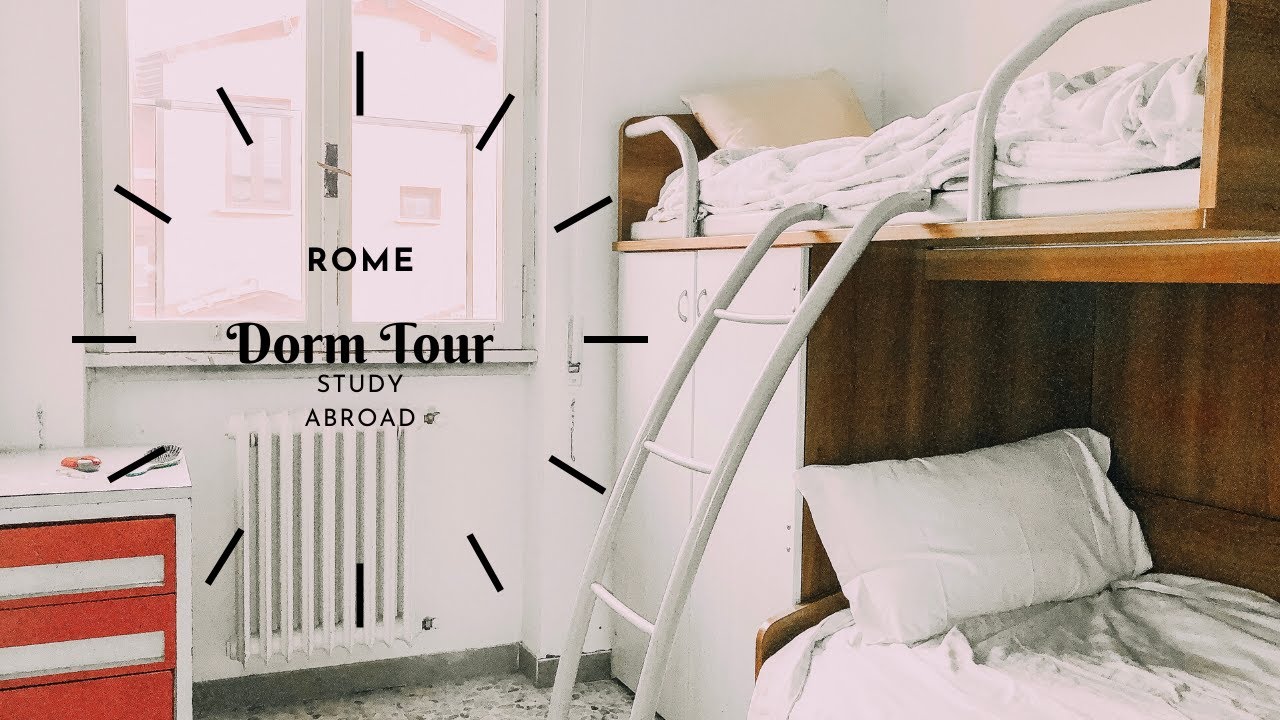 study abroad ROME dorm tour! | JFRC