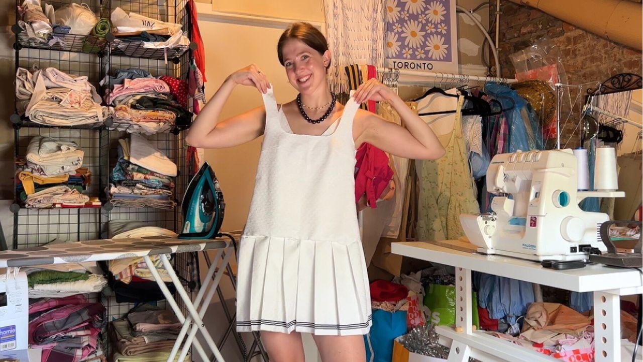 sewing a Wimbledon tennis dress from scratch (with a pleated skirt!)