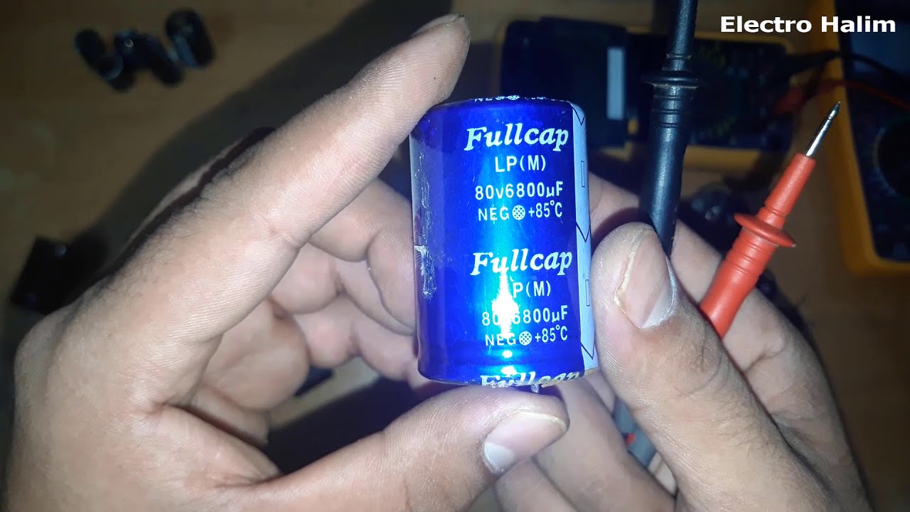 طرقة قياس جميع المكثفات بالملتيمتر من أصغر قيمة إلى أكبر قيمة 10000uF