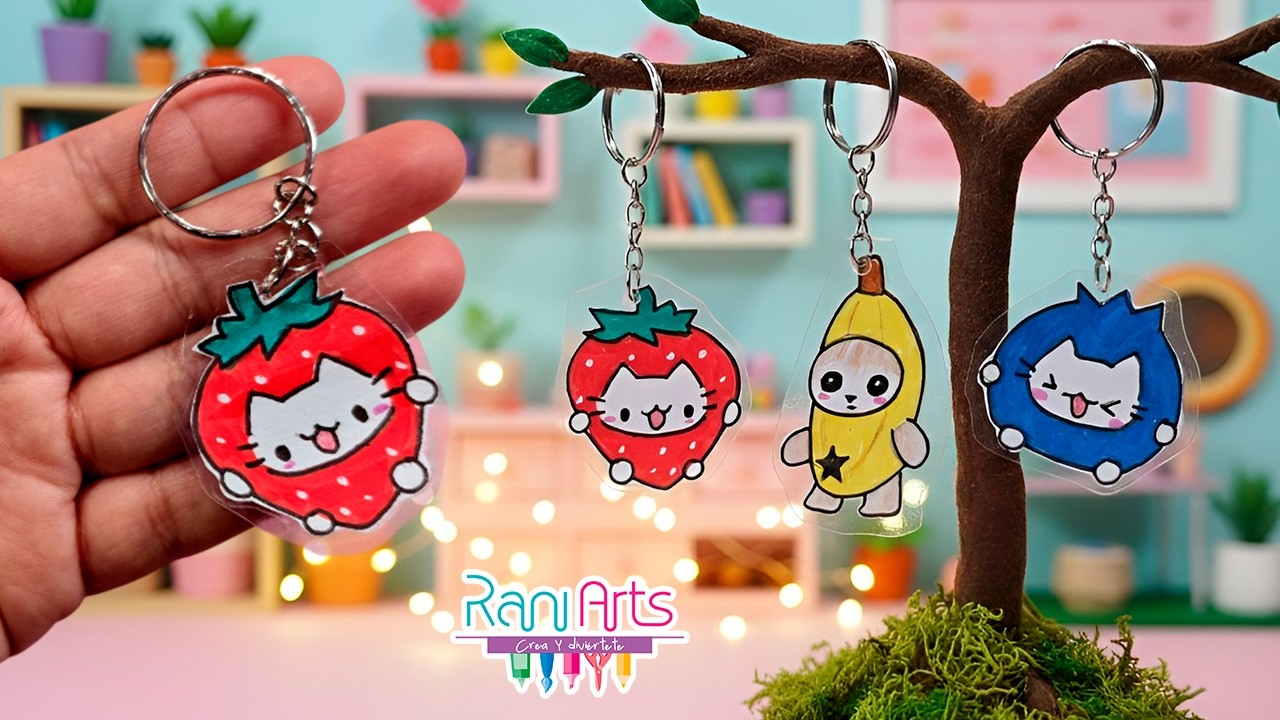 Cómo hacer LLAVEROS KAWAII paso a paso 🔑✨ | Manualidades creativas