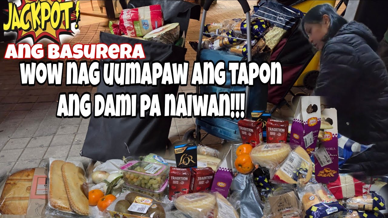 Puno  ang 2 trolly ko | DUMPSTER DIVING  | FREE FOODS  from  basura  | jezvlog 
