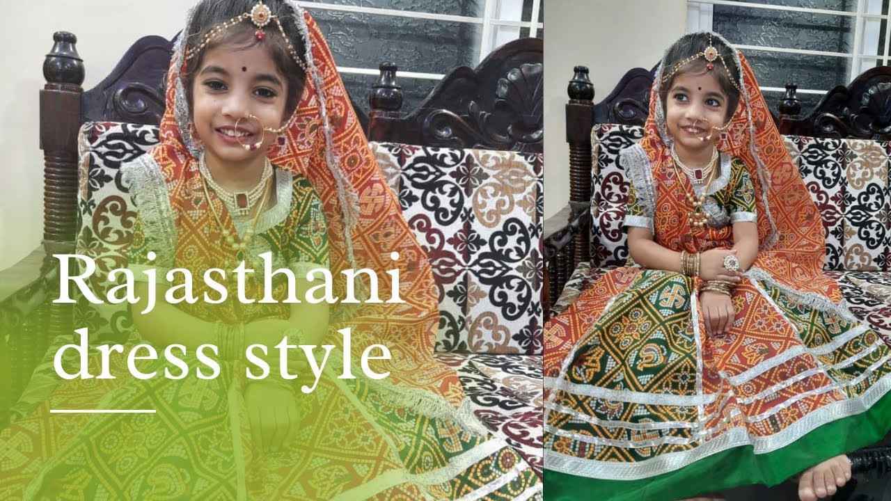 Rithvi as a Rajasthani girl | Rajasthani fancy dress | Rajasthani poshak [2021]