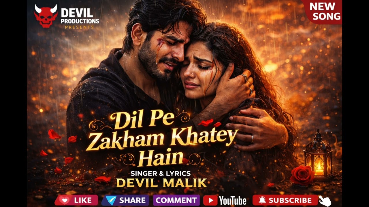 Dil Pe Zakham Khatey Hain (Official Song) – Devil Malik | Very Sad Hindi Song | Breakup Song