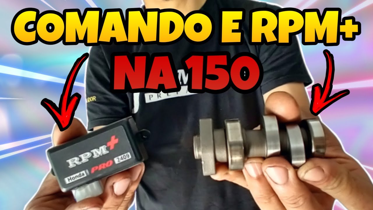 COMANDO PREPARADO E RPM+ NA 150 STD / ANTES E DEPOIS NO DINAMÔMETRO