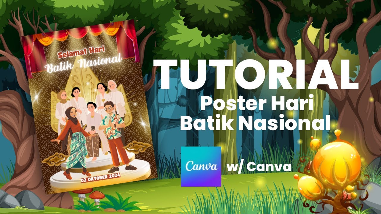 Tutorial Poster Hari Batik Nasional w/ CANVA