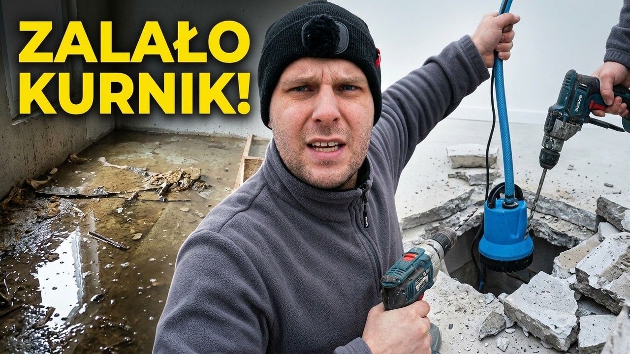 Zalało mi kurnik. Musiałem ROZKUĆ betonową posadzkę