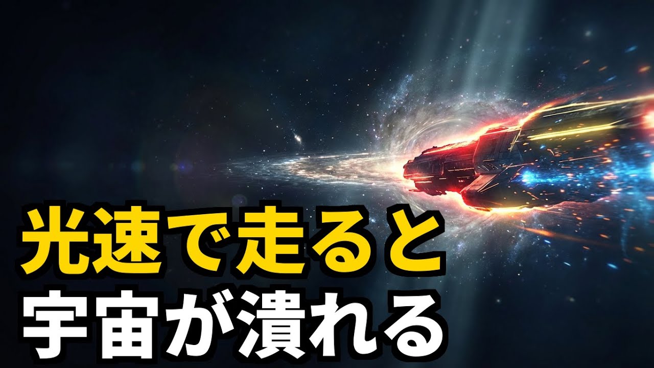 光速で走ると時間が止まるのではなく宇宙が潰れる #教養ドキュ #相対性理論