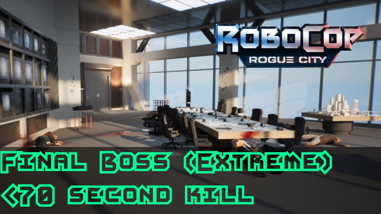 Robocop Rogue City - Final Boss Under 70 Seconds Extreme (The Game's Most OP Gun?)