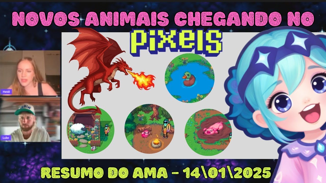 Novos animais chegando no Pixels NFT