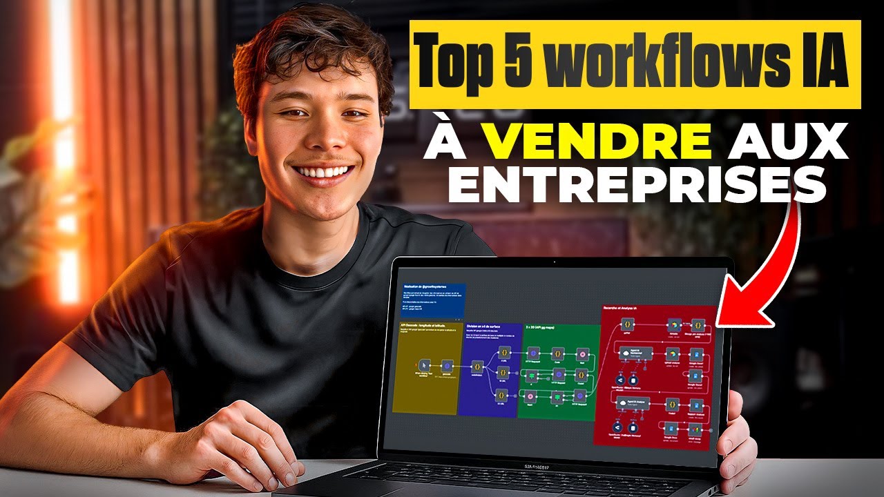 Top 5 workflows IA n8n, à revendre à des entreprises.