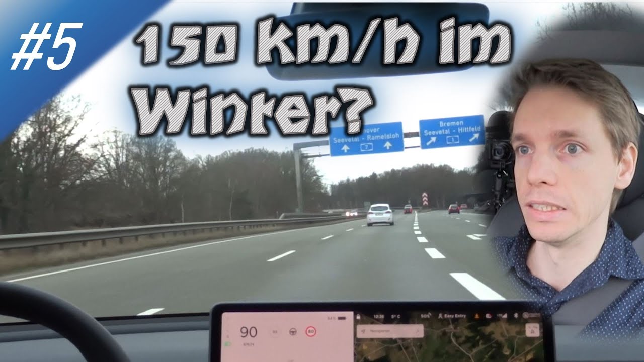 #5 Autobahn-Reichweite im Winter | Tesla Model 3 (2021) Long Range