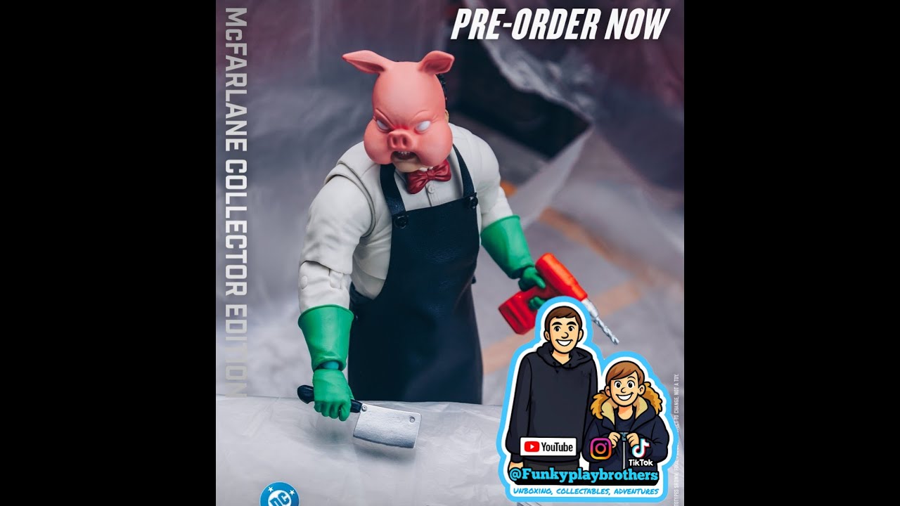 MCFARLANE COLLECTOR'S EDITION PROFESSOR PYG BATMAN DC MULTIVERSE FIGURE UNBOXING X REVIEW