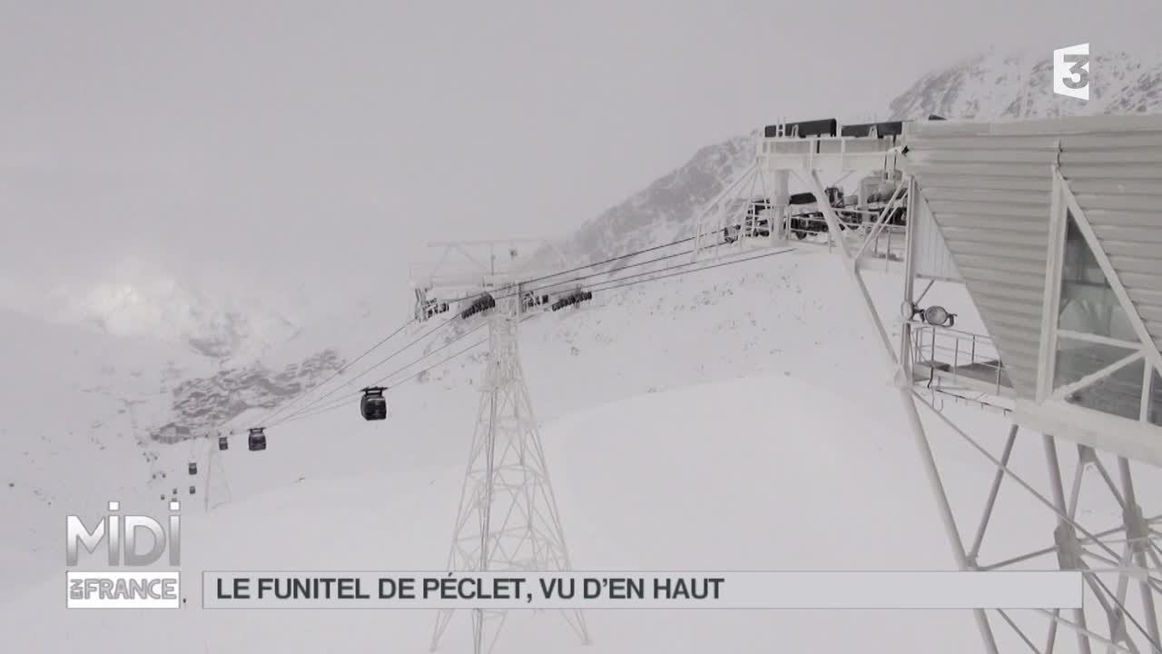 VUE D'EN HAUT : Le funitel de Péclet