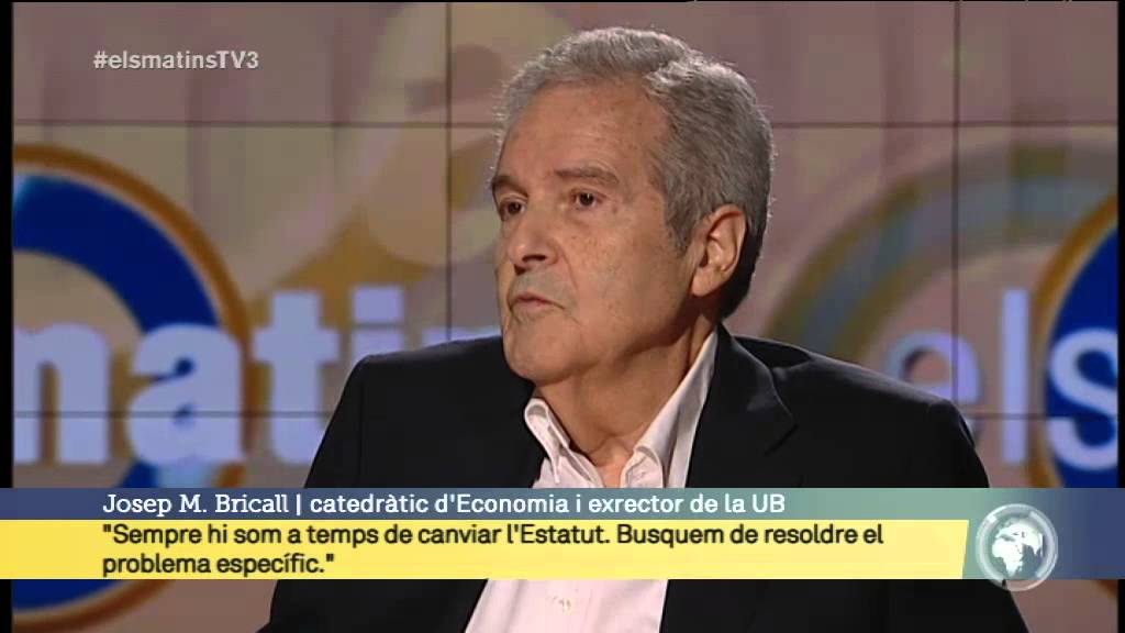 TV3 - Els Matins - Josep Maria Bricall: 