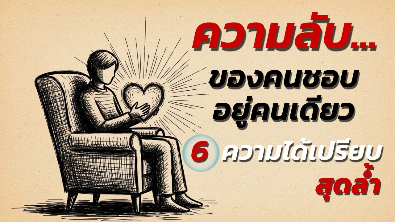 ยิ่งอยู่คนเดียว ยิ่งได้เปรียบ:(6 ความได้เปรียบที่คนอื่นไม่รู้)