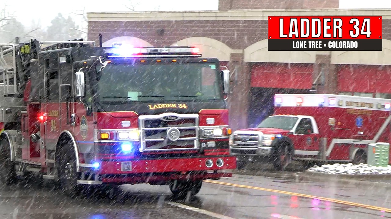 Tiller in the Snow! • South Metro Ladder 34 & Medic 34