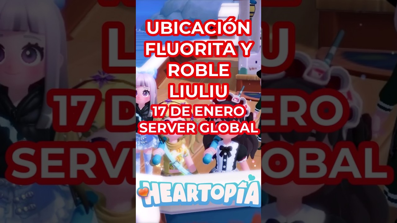 🩷 FLUORITA Y ROBLE LIULIU 17 DE ENERO 🩷 HEARTOPIA EN ESPAÑOL 