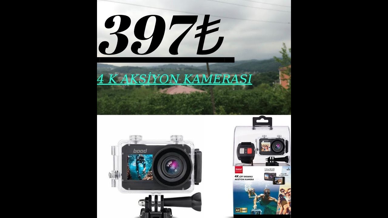 EN UYGUN AKSİYON KAMERASI 4K ( 397 ₺ ) Bood b-94 aksiyon kamerası