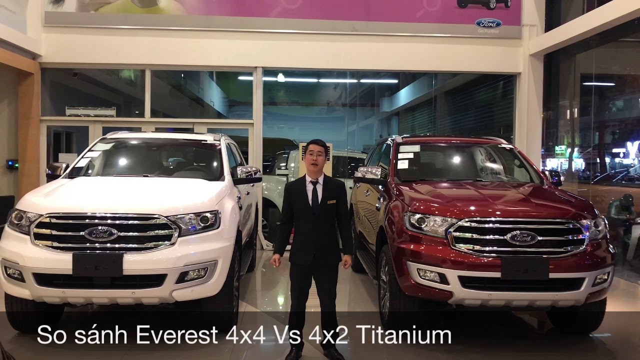 Đ&aacute;nh Gi&aacute; Ford Everest 2019 So S&aacute;nh Bản Bi-Turbo 4x4 Với 4x2 Titanium