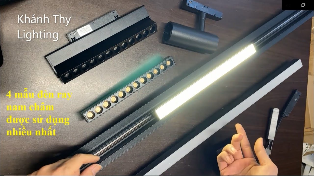 4 mẫu đèn ray nam châm, đèn led thanh ray nam châm âm trần được sử dụng nhiều nhất năm 2023 2024