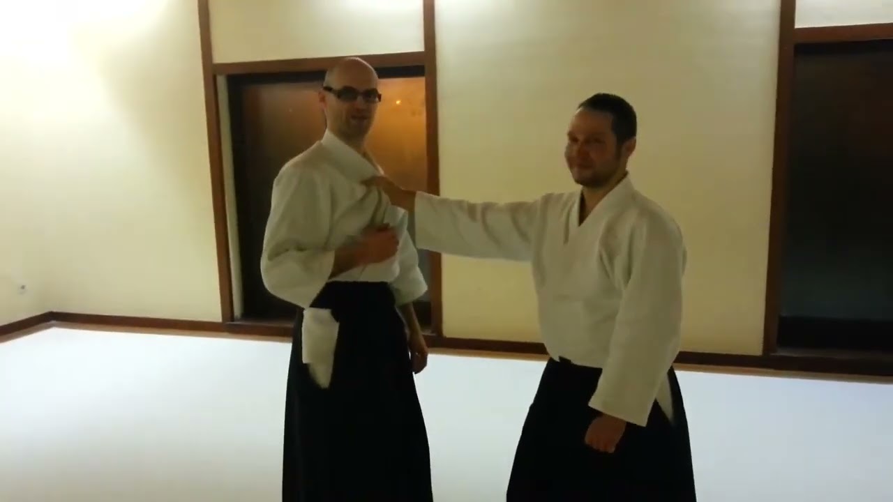 Munadori ikkyo omote special by Edwin in Dojo Alain Sal&eacute;e Munadori Shihonage & Katadori Kokunage