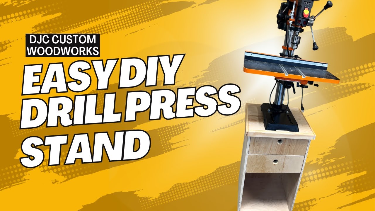SIMPLE & EASY DRILL PRESS STAND | GARAGE WOODWORKING | WEN DRILL PRESS 
