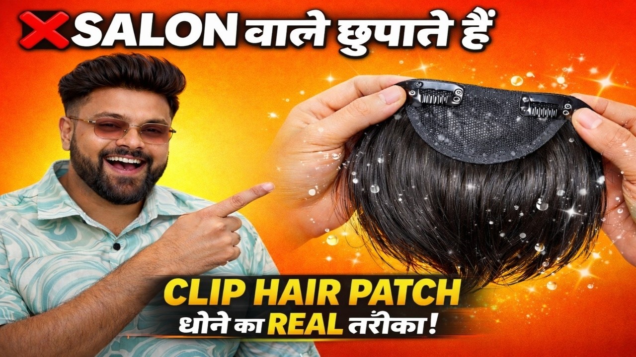 Hair Patch Washing Mistake | Clip Hair Patch को घर पर कैसे धोएं | Delhi Hair Expert Tips #hairpatch