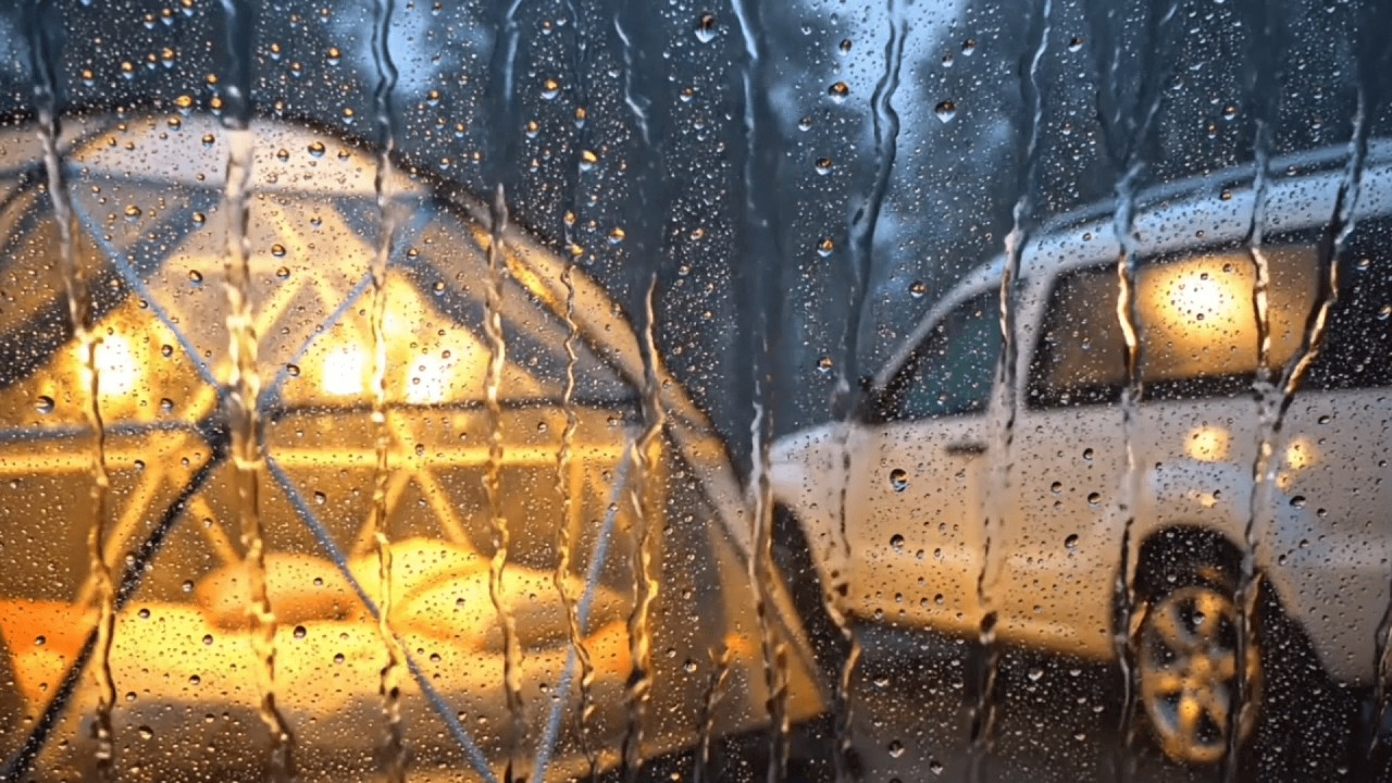 Relaxing Rain ASMR on Tent & Car Roof | Heavy Rain Sounds for Deep Sleep 🌧️