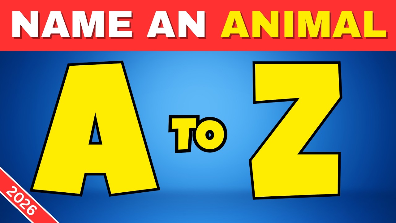 Name an Animal from A to Z 🦁📝 | Animal Alphabet Quiz