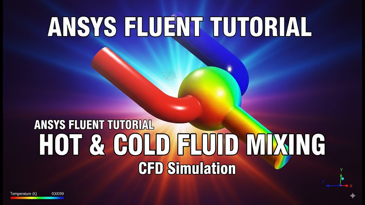ANSYS Fluent Tutorial: Heat Transfer Analysis of Hot & Cold Fluid Mixing | Step-by-Step Guide