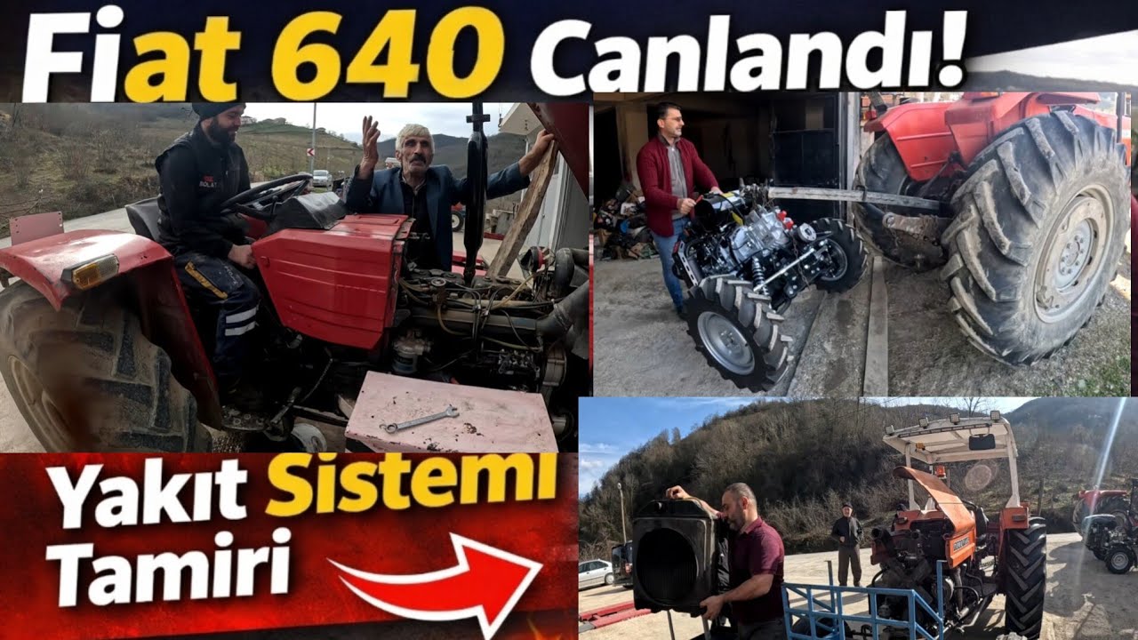 Efsane Fiat 640 Canlandı! Devirdaim, Pompa ve Enjektör Değişim / Traktör ile dopodan Motor çıkardık