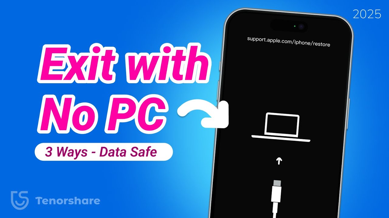Fix support.apple.com/iphone/restore without Computer - 3 New Ways! | 2025