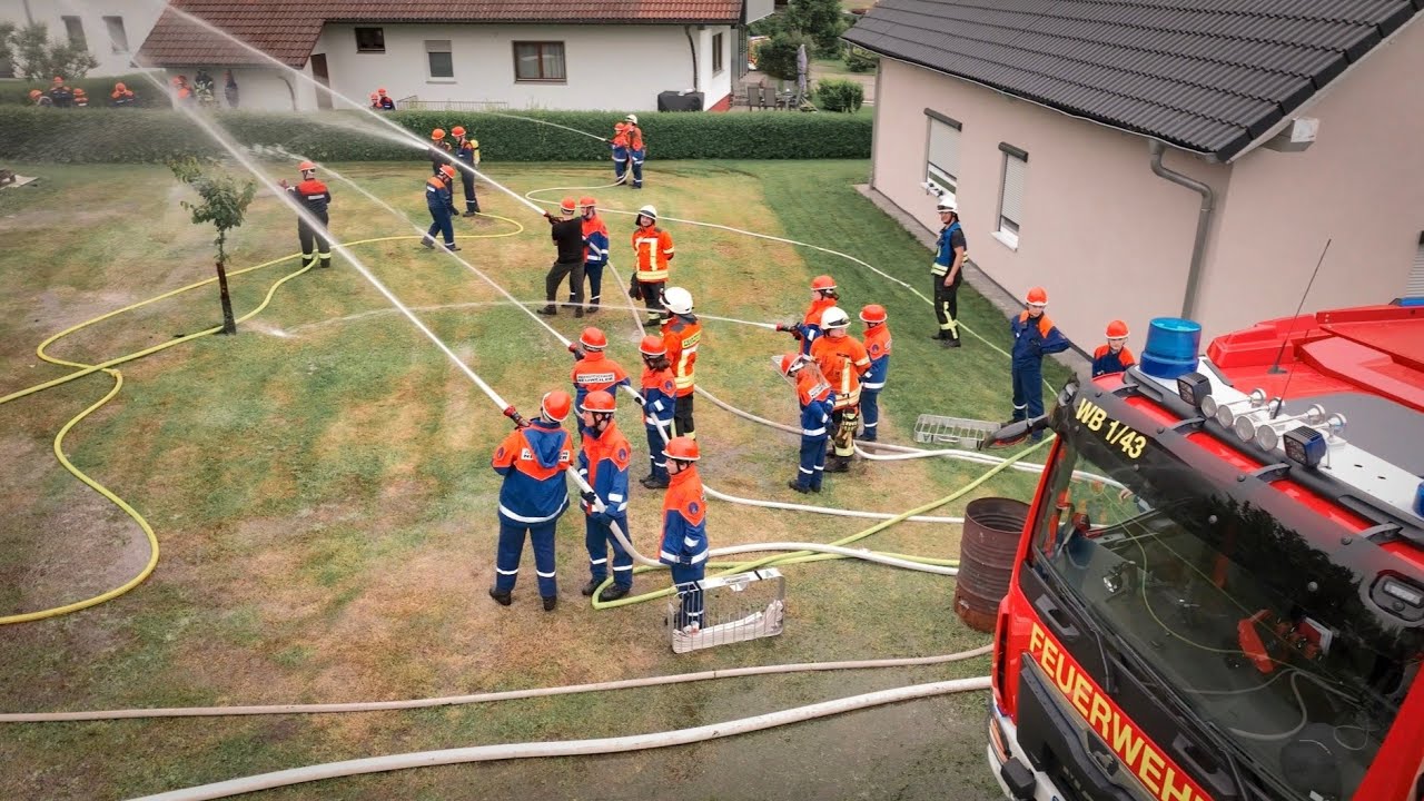 Jugendfeuerwehren im Oberen Nagoldtal | Großübung in Simmersfeld-Fünfbronn | 8. Juni 2024 | 4K