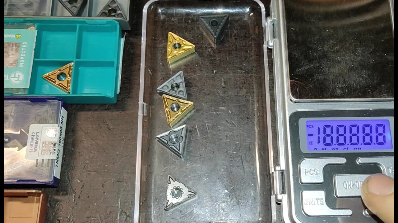 бистры тест на веса пластин токарных  TNMG 160408, SNMG120408, CCMT060204, CCMT09T304