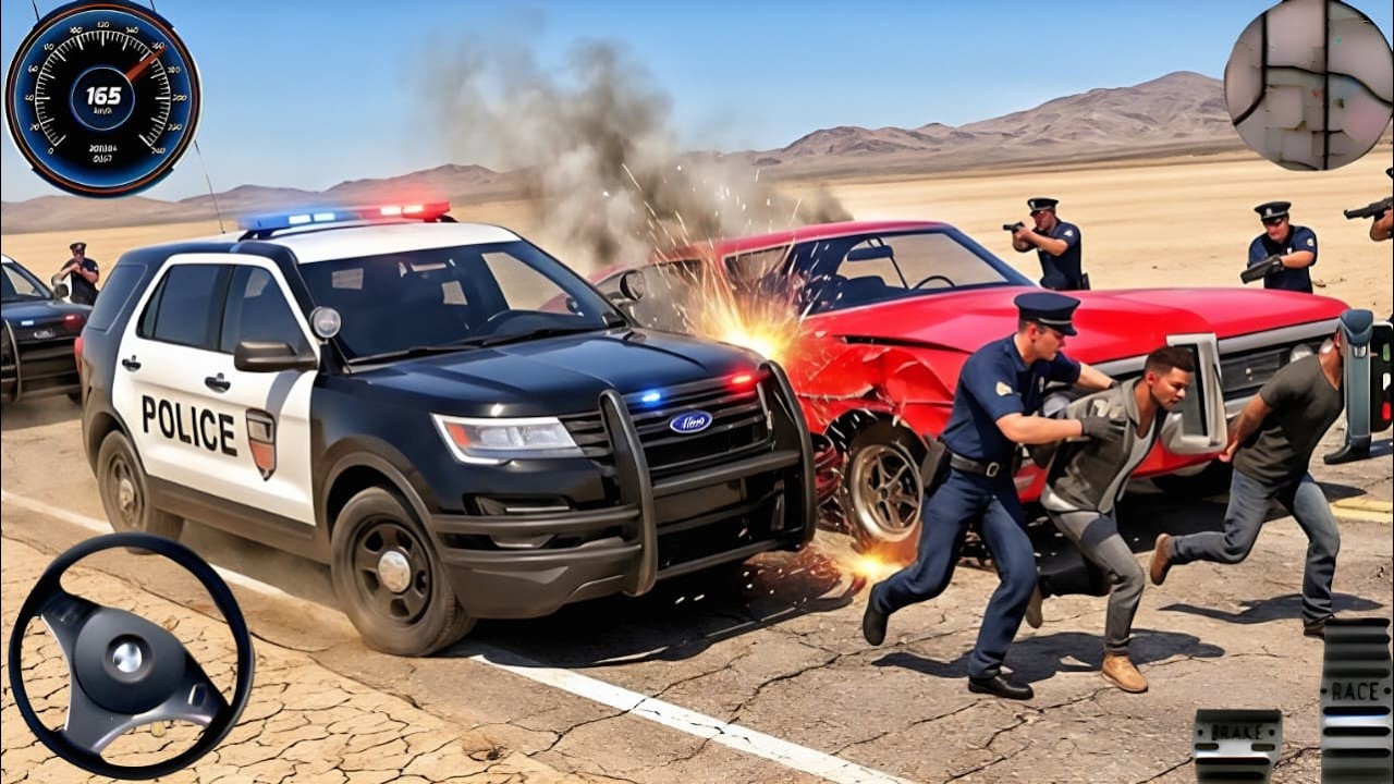 Police Car Chase Simulator 3D Games - Real Cop Cars Police Driving Simulator 2025 - Android Gameplay