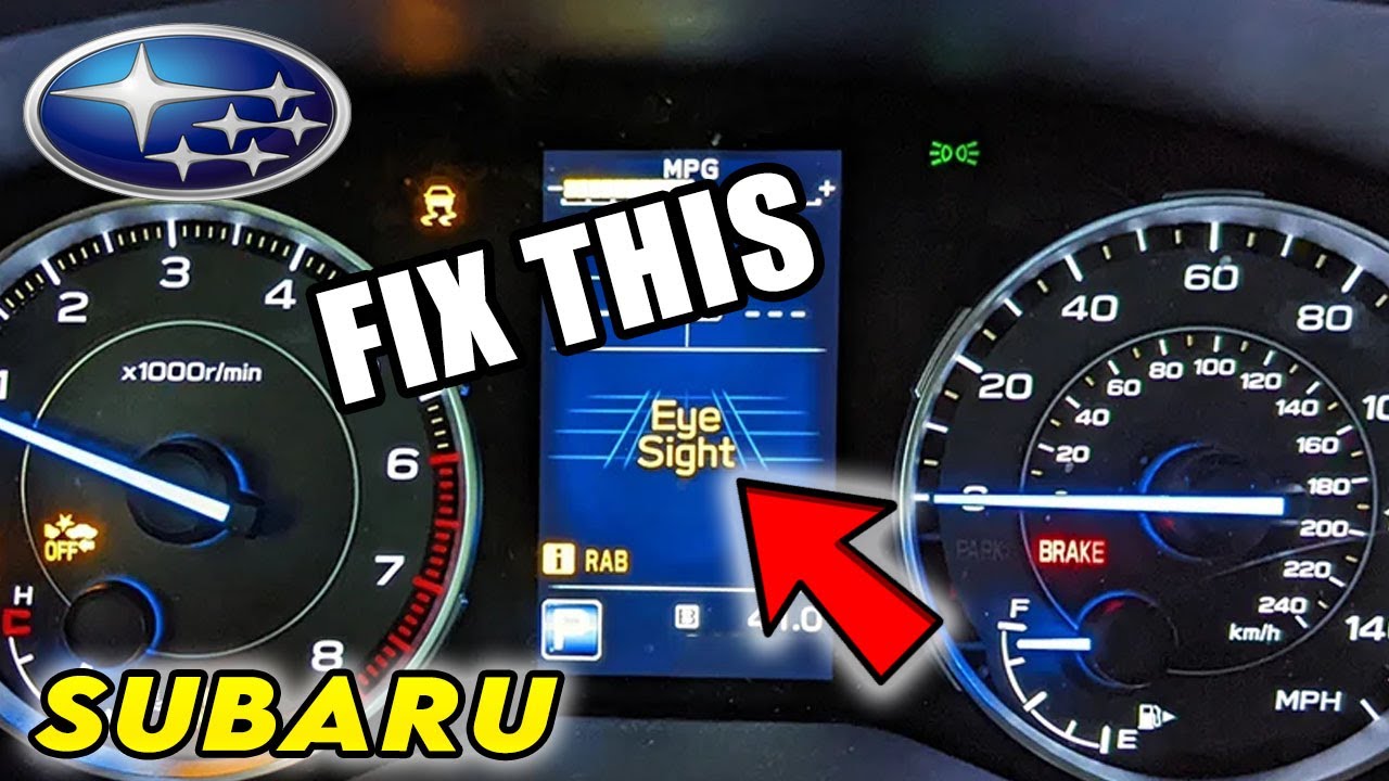 Subaru: Как устранить проблемы с отключенной системой EyeSight и индикатором предупреждения о сто...