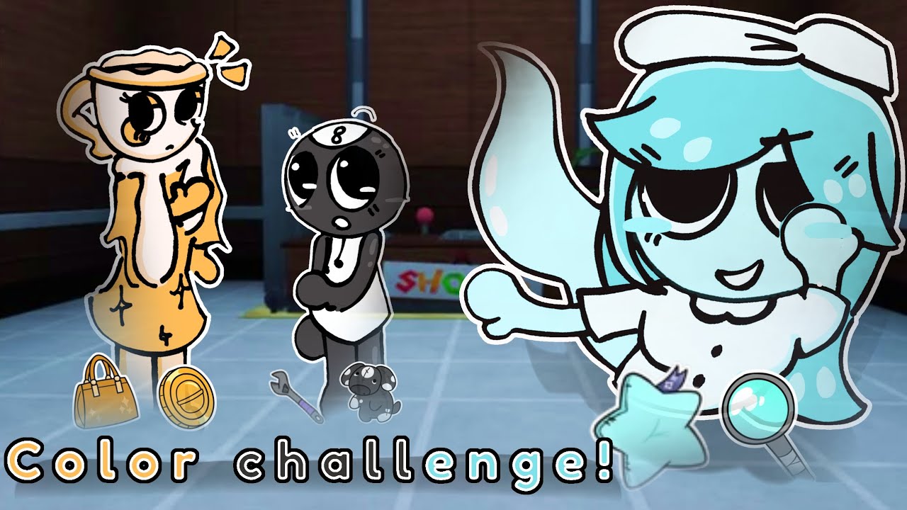 The Toon and Trinket Color Challenge! 🎨 || Dandy's world