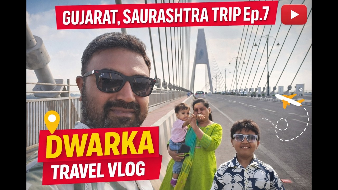 EP 07: Exploring Dwarka, Bet Dwarka & Nageshwar Jyotirling 🙏 | Shivrajpur Beach | Saurashtra Trip