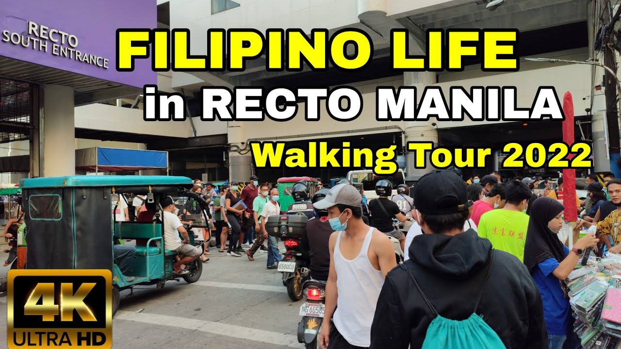 Philippines Walking Tour At RECTO MANILA PHILIPPINES | Recto Manila Walking Tour 2022!