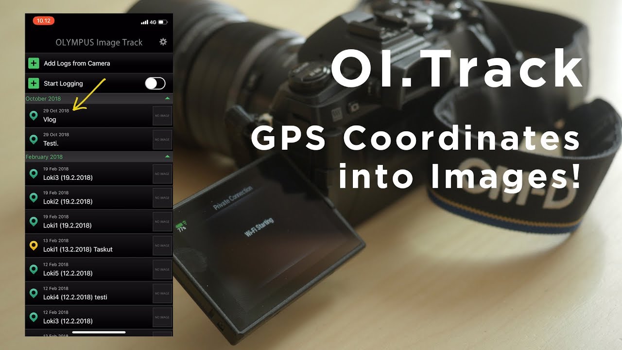 Geo Tagging Images With Your Olympus - OI.Track App
