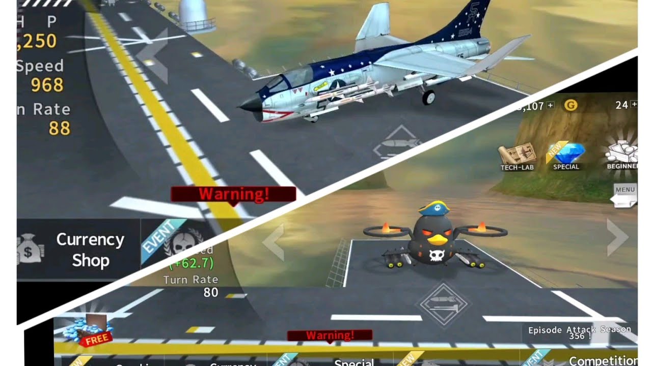 Gunship Battle helicopter: Two gunship with powerful auto cannon.