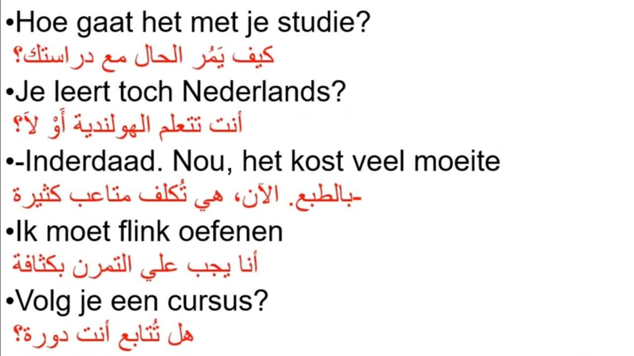 Naar Nederland Les71 Leren zonder leraar التعلم بدون معلم 🇳🇱