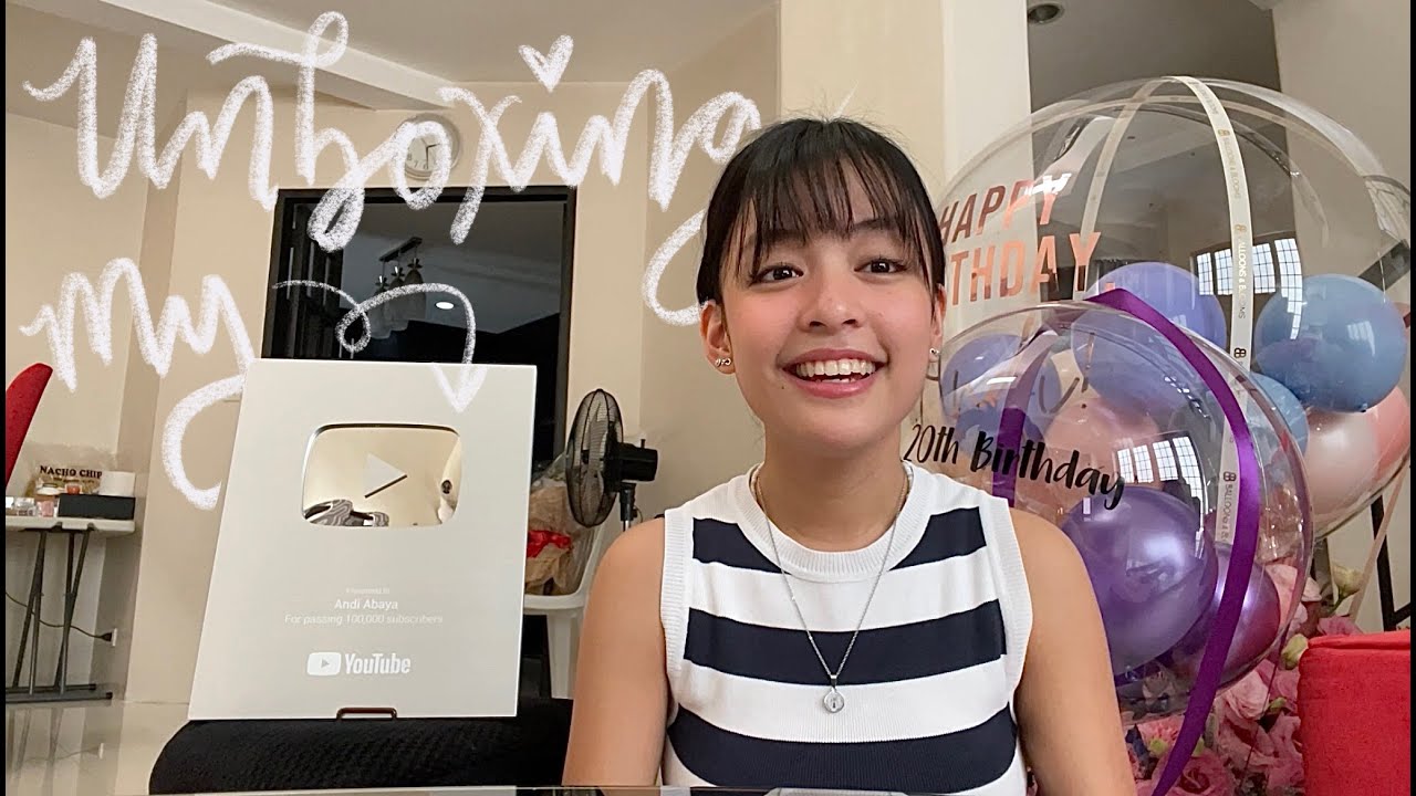 Unboxing My Silver Play Button (plus a short cover)