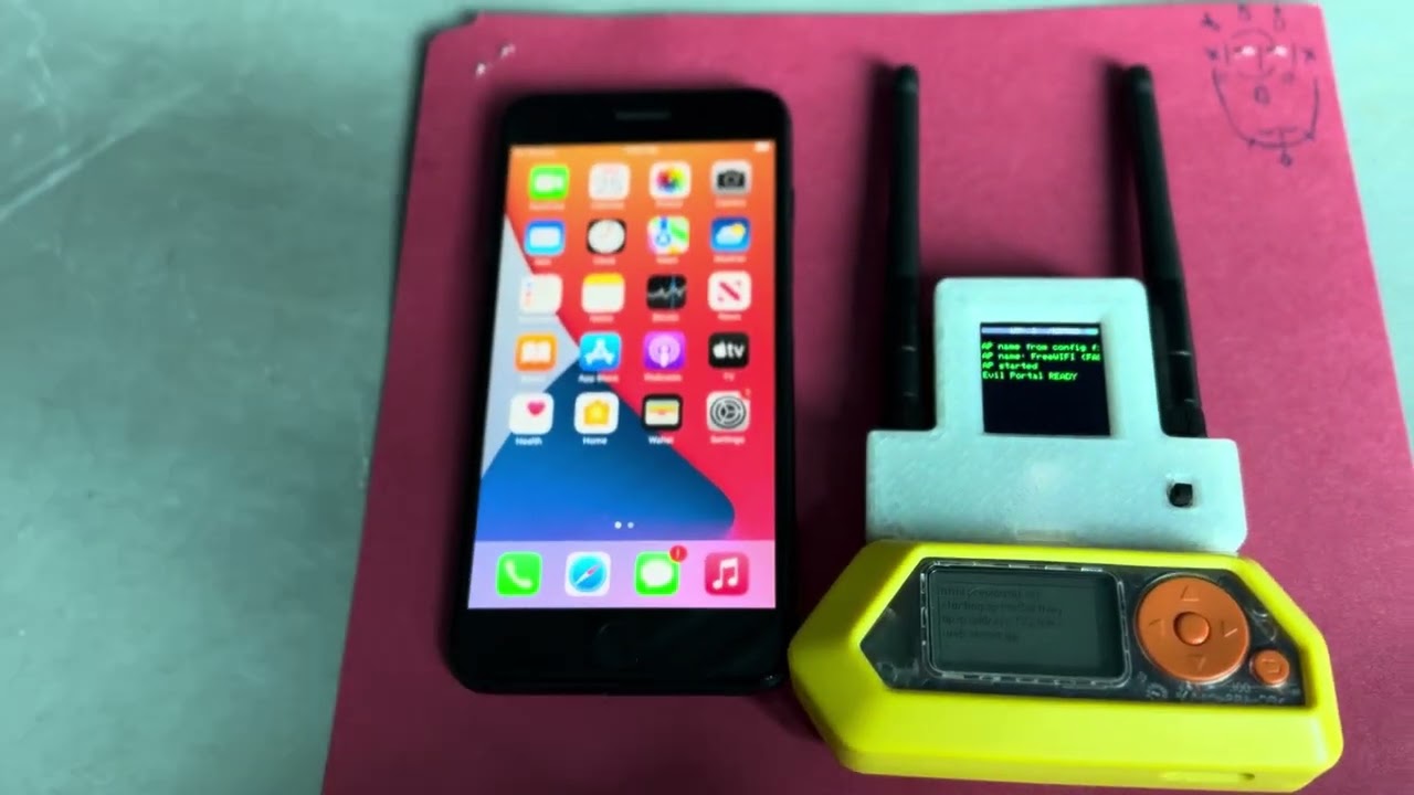 Flipper-Zero запускает Dual Evil Portal с помощью AWOK Dynamics Dual ESP32 Mini