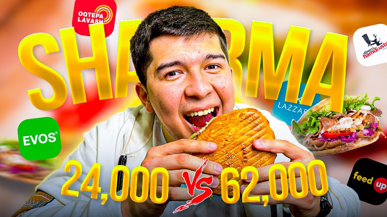 24.000 SO’MDAN 62.000 SO’MGACHA | SHAURMA ENG ZO’RI QAYERDA