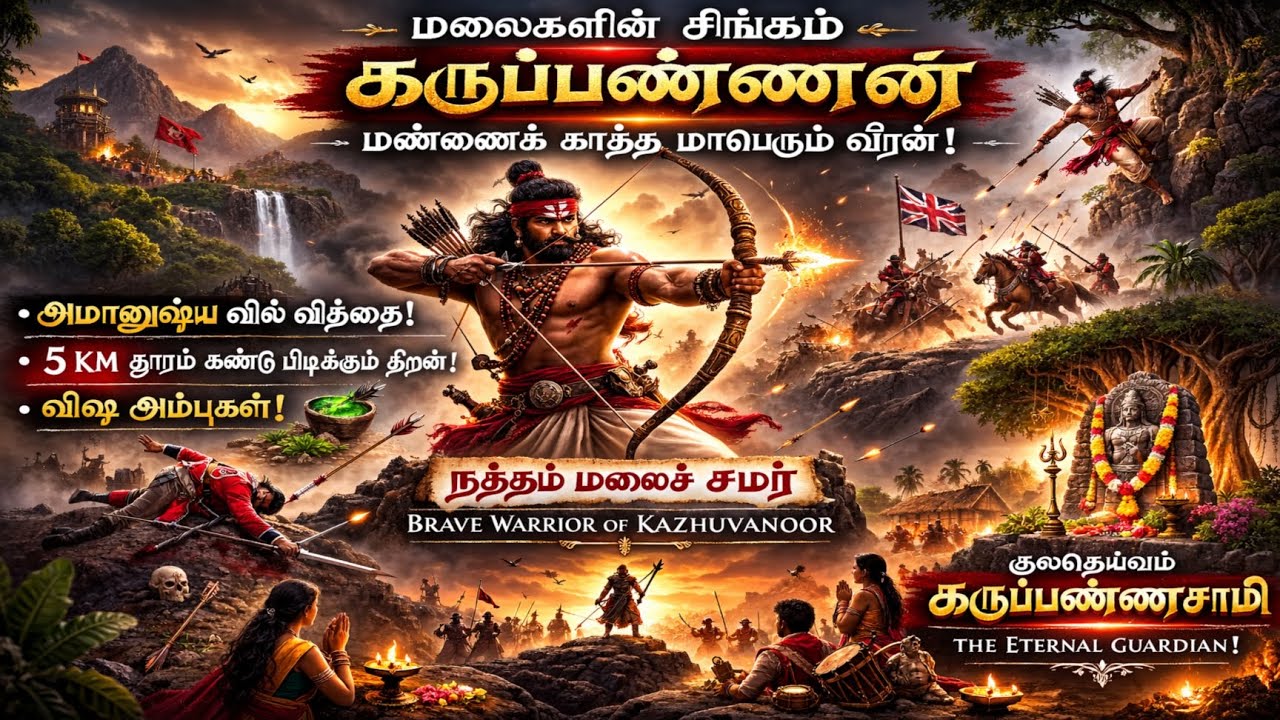 ஆங்கிலேயப் படைகளை அலறவிட்ட வேங்கை! 🏹 | ஒரு வீரன் எப்படி குலதெய்வமாக மாறினார்? | வீரத்தடம்