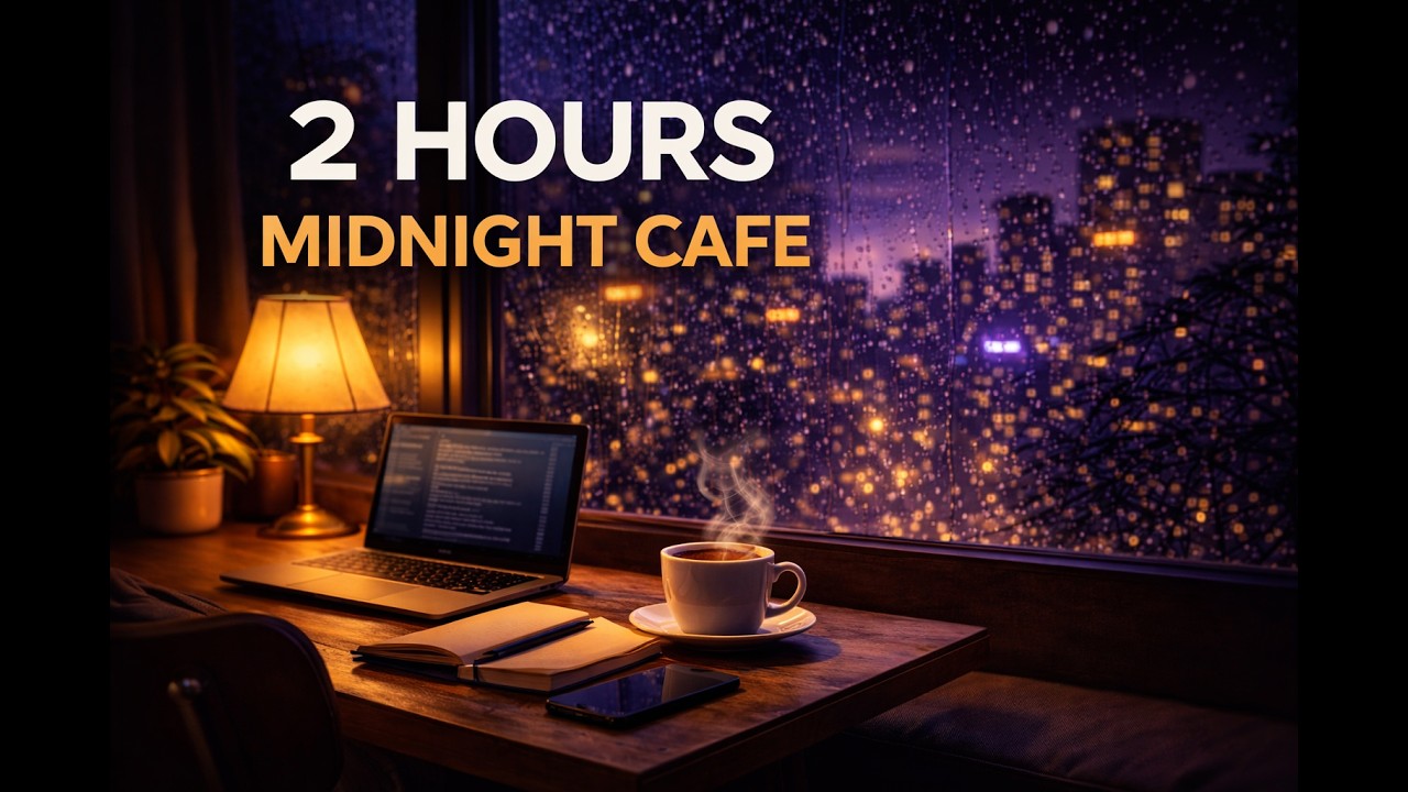 Midnight Cafe Lo-fi ☕ 2 Hours Relaxing Study & Work Music (After 10PM Vol.6)